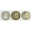 Image 1 : 3 STANDING LIBERTY QUARTERS (17-S T1,26-S,28-D) AG-FINE