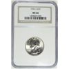 Image 1 : 1946-S WASHINGTON QUARTER NGC MS66