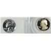 Image 2 : 1964 PCI PR 67 & 1982-S PCGS PR 69 DCAM WASHINGTON QUARTERS