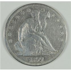 1877 SEATED HALF DOLLAR VG/FINE