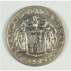 1934 MARYLAND COMMEM HALF DOLLAR AU/BU