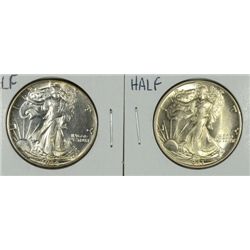 1943 MS63 & 1944 MS60 WALKING LIBERTY HALF DOLLARS