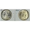 Image 1 : 1943 MS63 & 1944 MS60 WALKING LIBERTY HALF DOLLARS