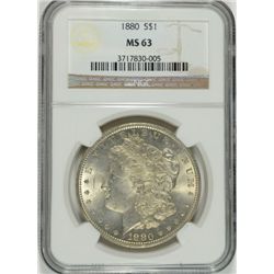 1880 MORGAN DOLLAR NGC MS63