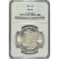 1882 MORGAN DOLLAR NGC MS64