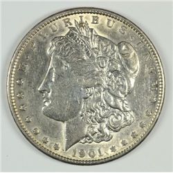 1901 MORGAN DOLLAR AU 58