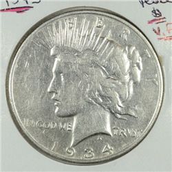 1934-S PEACE DOLLAR VF