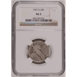 1927-S STANDING LIBERTY QUARTER NGC AG 3
