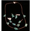 Image 1 : Turquoise and 14k 3pc. Jewelry Set