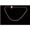 Image 1 : Graduated Gold Bead Necklace,