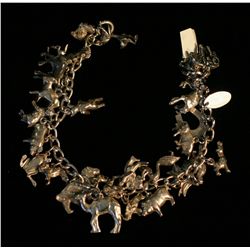 Sterling Silver Charm Bracelet,