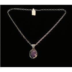 Charoite Pendant Necklace,