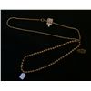 Image 1 : Two 14k Hollow Bead Necklaces