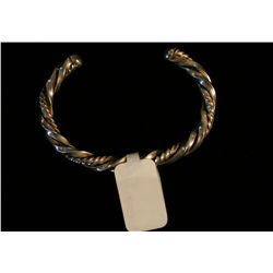 Navajo Twisted Silver Wire Bracelet,