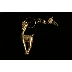 Mexican Silver Antelope Broach,