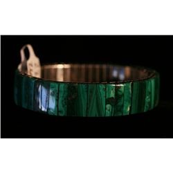 Malachite Expanding Speidel Bracelet,