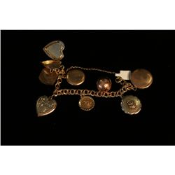 14k Yellow Gold Charm Bracelet