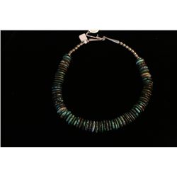 Large Turquoise Discs Necklace