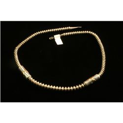 Silver Beaded Necklace,