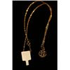 Image 1 : One 14k Yellow Gold Initial Pendant & Chain