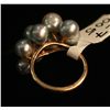 Image 2 : 14k Yellow Gold Cluster Ring,