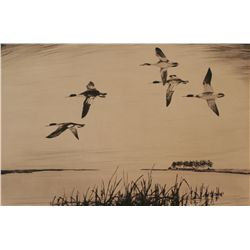 Churchill Ettinger, Etching, Saw Bills