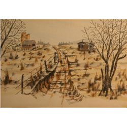 Joseph Meert, Watercolor, Landscape