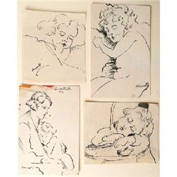 Charles Ragland Bunnell, Pen/Ink Drawings