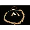 Image 1 : Clear Stone Nugget Necklace Set,