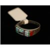 Image 1 : Sterling, Opal and Red Coral Ring