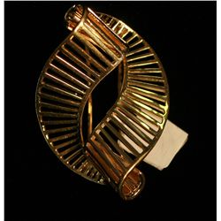 18k Yellow Gold Swirl Ladder Style Pin,