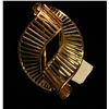 Image 1 : 18k Yellow Gold Swirl Ladder Style Pin,