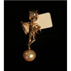 14k Yellow Gold Pendant,