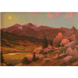 EE Glass, Oil on Board,