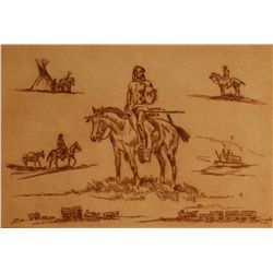 Ace Powell, Etching,