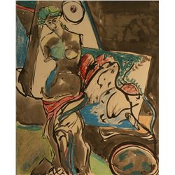 Edgar Britton, Mixed Media on Paper,