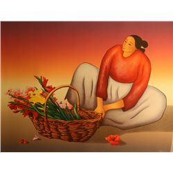 R. C. Gorman, Hand Colored Lithograph,