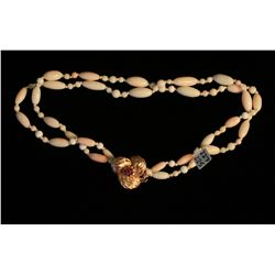 Necklace, White Coral,