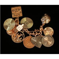 Gold Charm Bracelet,