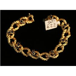 Gold Florentine Finish Bracelet,
