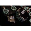 Image 4 : Sterling and Turquoise Squash Blossom, 4pc Set.