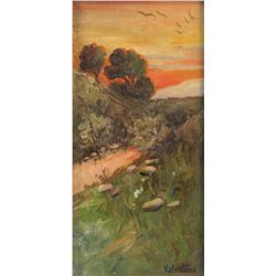 Valentino, Oil on Board,