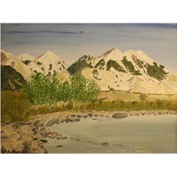 D. A. Muncil, Oil on Board, Landscape