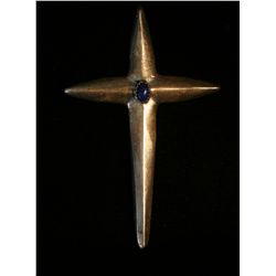 Sterling Sand Cast Cross,