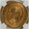 Image 2 : 1955 GOLD 30-PESO'S TRUJILLO ANNIVERSARY NGC MS63