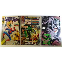 3 Comic Books  -  Batman 1988, Tales of Suspense May 67, Amazing Spiderman Feb68