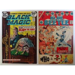 2 Comic Books  -  Blue Beetle #1 June 1967 & Black Magic #1 Nov 1973