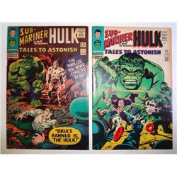 2 Comic Books  -  Tales to Astonish #81 July 1966 & Tales to Astonish #77 Mar 66