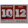 Image 1 : 2 Hockey Promo AUTOGRAPHED Cards - Sid Abel #12 & Alex Delvecchio #10
