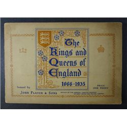 PLAYERS SET OF KINGS AND QUEENS OF ENGLAND ISSUED 1935 IN OFFICIAL PRINTED ALBUM